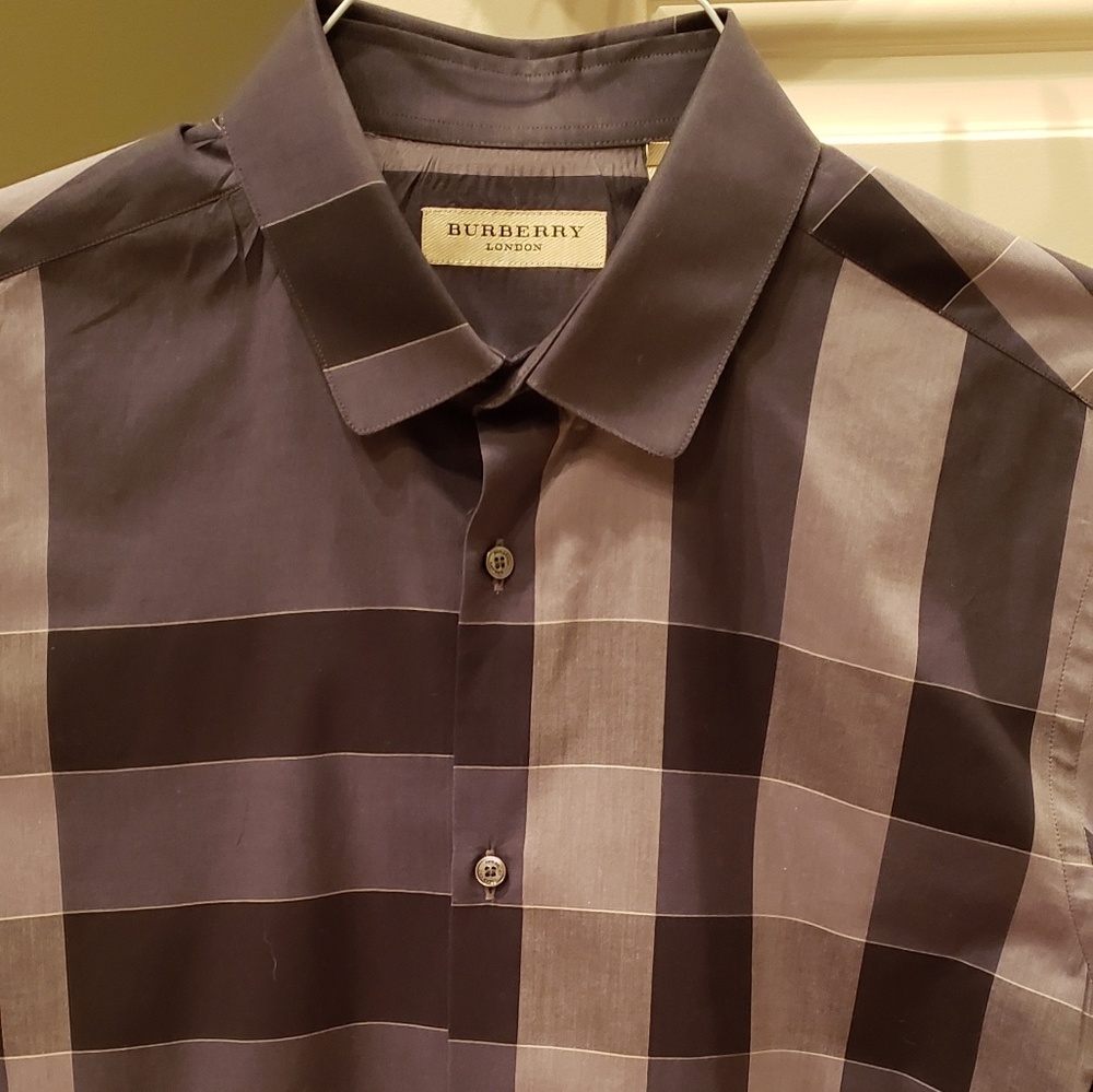 Burberry Men's Long Sleeve Button Down Shirt